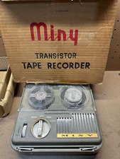 Vintage MINY Transistor Reel Tape Recorder Made In Japan Boxed