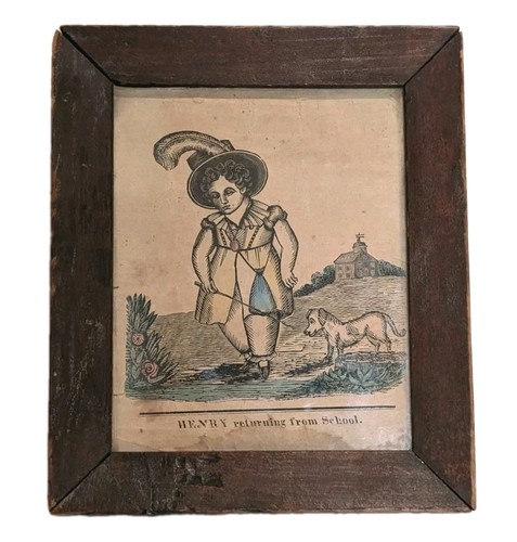 Antique c1810 folk - antique, woodcut