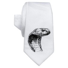 'Cobra Snake Portrait' White