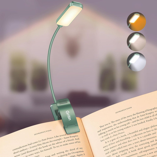 Led rechargeable book light - book,