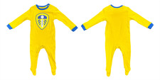 Leeds United Football Sleepsuit LUFC Crest Babygrow - New