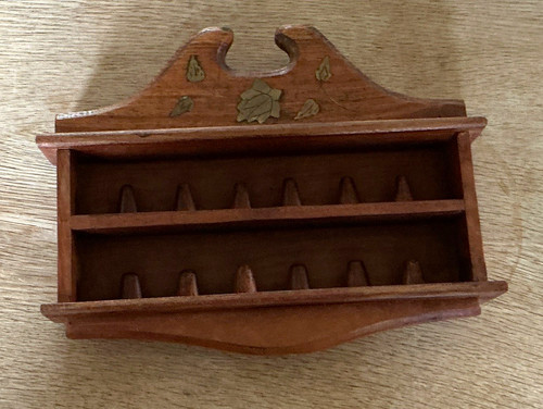 Wooden thimble holder display - wooden,