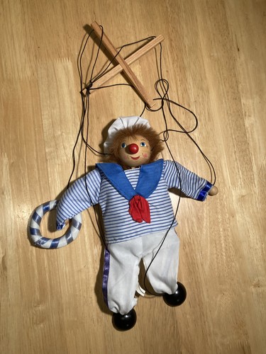 Vintage wooden marionette - vintage,