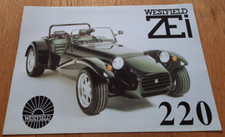 WESTFIELD ZEi 220 sports car sales brochure from UK. Ford Cosworth engine