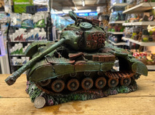 X Large Military Armoured Tank Wartime Wreck Fish Tank Aquarium Ornament