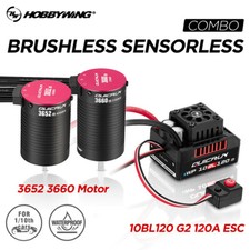 HobbyWing 2-4S 120A Brushless ESC QuicRun 3652 3660 G2 Motor 6V/7.4V5A BEC Combo
