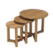 Stow Solid Oak Nest of Tables