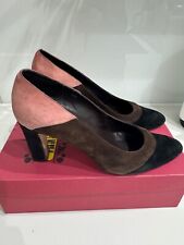 VANELI multicolour suede leather womens shoes UK6/EU39 boxed