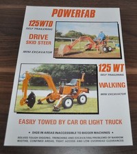 Powerfab 125 Kompakt Bagger Excavator Brochure Prospekt