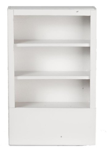 Dolls house white - house, shelf