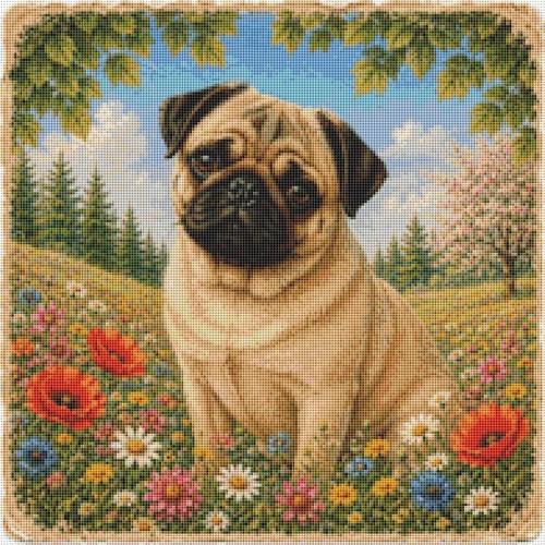 Jug puppy dog - dog, time