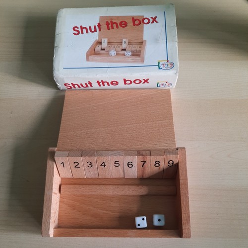 Shut the box game pocket - box,