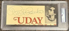 Ravi shankar signed cut - ravi, psa