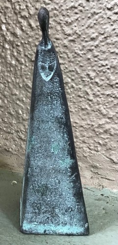 Vintage abstract bronze woman