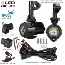 PAIR LED AUXILIARY PROJECTORS LIGHTS AND SWITCH HONDA 700 NT V DEAUVILLE ABS