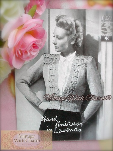 Vintage 40s knitting - knitting, pattern