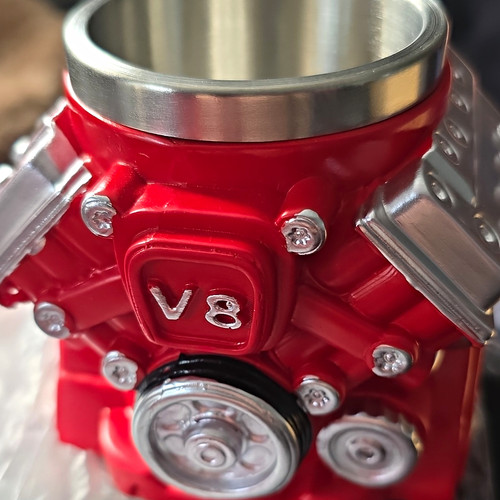 Engine shaped novelty mug - v8,