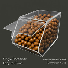 Pick N Mix Sweet Acrylic Dispenser Display Bin Holder for Unwrapped Sweets