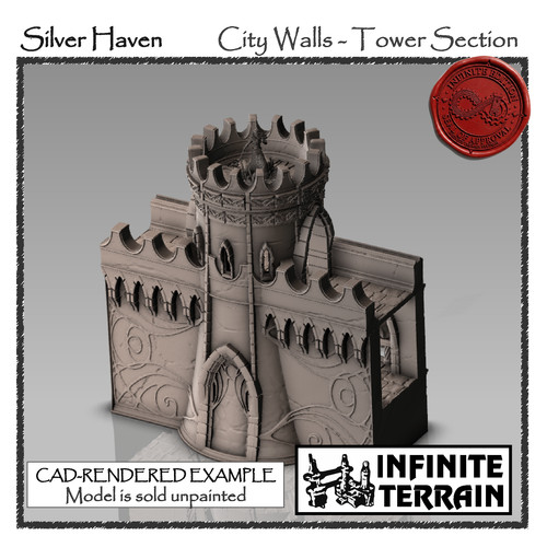 Inf 28mm city walls - [inf.,