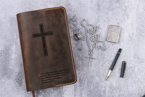 Personalized leather cover - leather, for