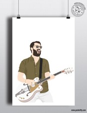 LIAM FRAY T in The Park Festival 2016 Music Print Poster Minimal Courteeners Art