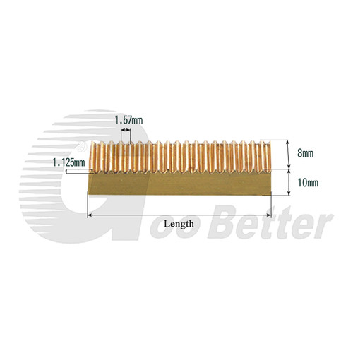 Mod brass pinion - brass, spur