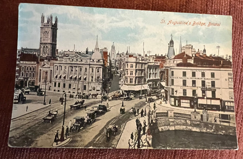 Antique postcard bristol old - antique,