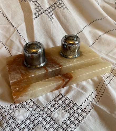Vintage marble onyx pen - vintage, or