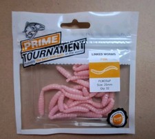 UL Trout,Perch,Roach,Rudd Soft Plastic Lures.Prime Tournament 25mm Link worms