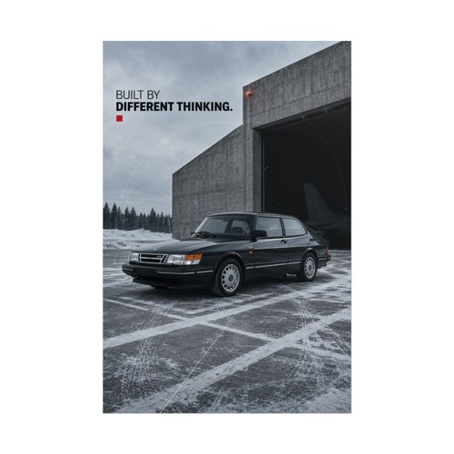 Saab 900 turbo - turbo, poster