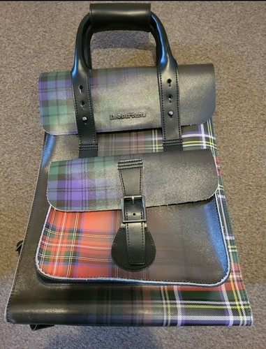 Martens black and tartan - black,