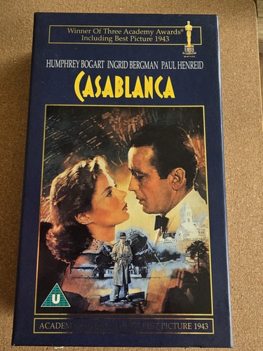 Casablanca vhs video tape 1943 - video,