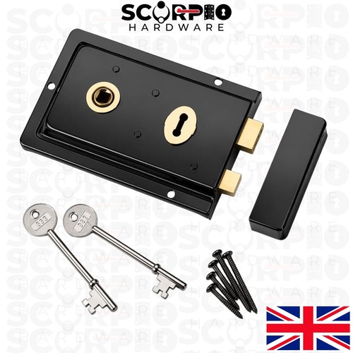 Traditional rim lock 4 - 6", x