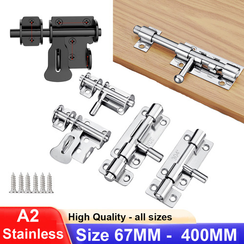 Stainless steel slide bolt - stainless,