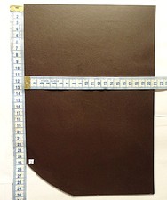 DARK BROWN 2MM THICK VEG TAN CRAFT LEATHER WET FORM - EMBOSSING HIDE OFFCUTS