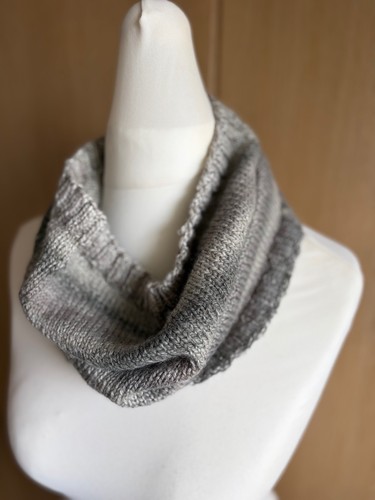 Hand knitted cowl scarf - knitted,