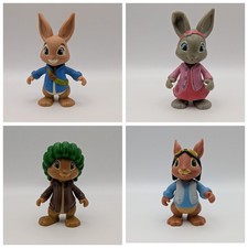 Peter Rabbit Action Figures 3" Nickelodeon Poseable Benjamin Lily Nutkin F/POST