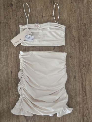 Bnwt polly ivory - oh, ruched