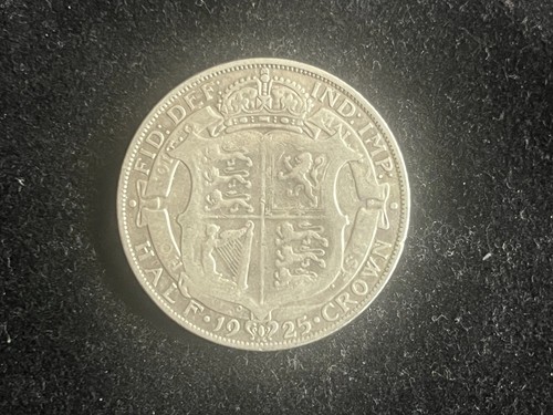 1925 half crown - crown, v