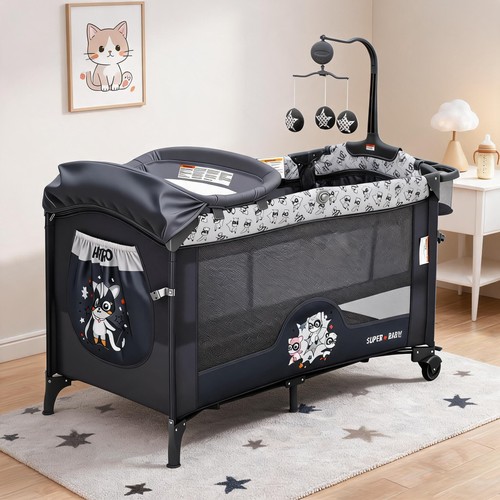 Foldable travel cot - 4-in-1,