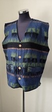 NEW RIVER BOHO HIPPIE FESTIVAL FUNKY WOOL RICH WAISTCOAT SIZE L