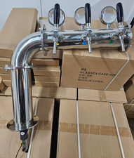 Beer Pump, Beer Font, Beer Tap, Home Bar, Man Cave, Garden Bar 3 out chrome 3