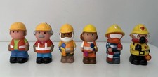 ELC Happyland Figures Construction Workers Builders Fireman Bundle x 6