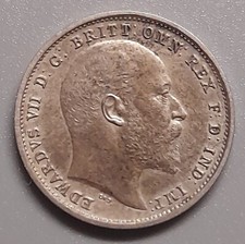 1902 Edward VII Maundy Fourpence Coin-Excellent Condition-Collectable Coin