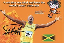 USAIN BOLT Signed 12X8 Photo WORLD CHAMPION SPRINTER  Athletics  COA