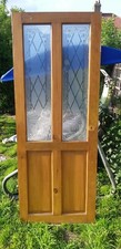 PINE GLAZED INTERNAL DOOR WITH ETCHED GLASS 