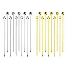 Stainless Steel Cocktail Picks 10Pcs Metal Cocktail Garnish Sticks Reusable