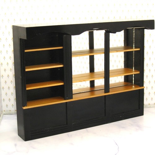 Black natural wood 10 shelf - &, 10-shelf