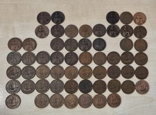 Edward VII to Elizabeth II Half Penny coins - 1902 To 1967 - Choose dates