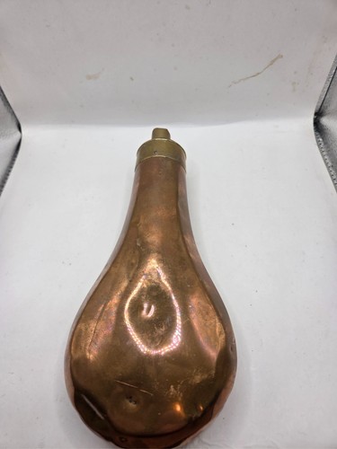 Antique powder flask copper - powder, &
